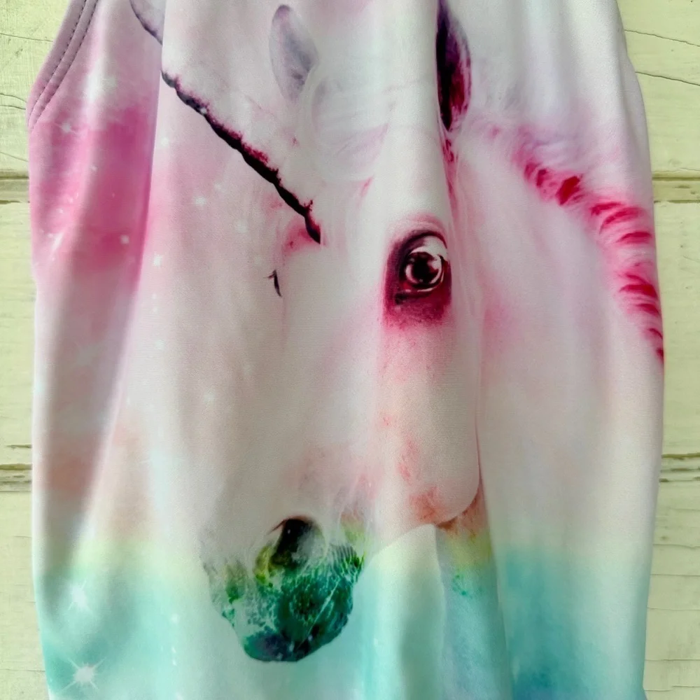 OP & CHILDRENS PLACE, SET OF 2, GIRLS SWIMSUITS. SIZE M(7/8)